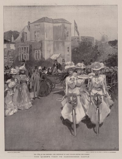 La visite de la reine au château de Carisbrooke - Frank Craig